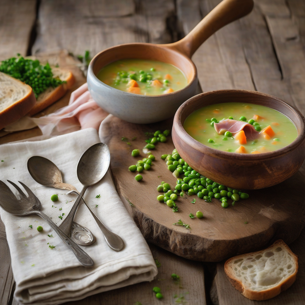 Homemade Canadian Pea Soup with Ham